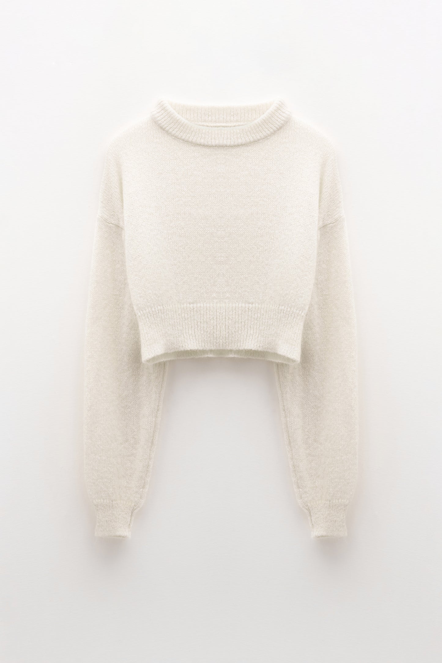 Maglione crop panna