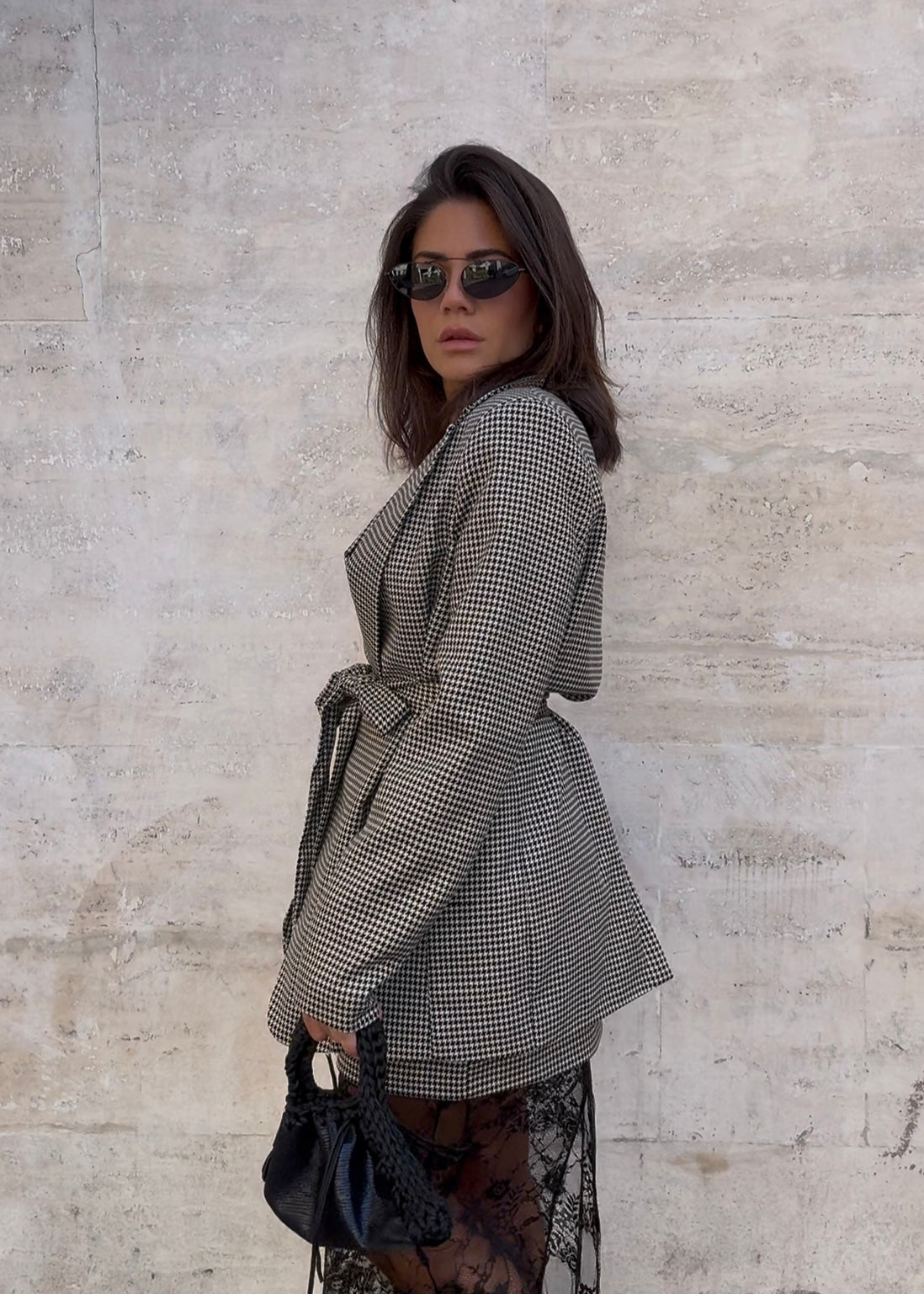 Blazer pied de poule