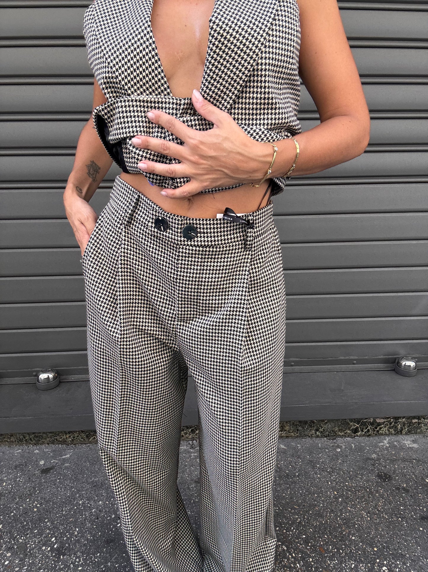 Pantalone a quadretti
