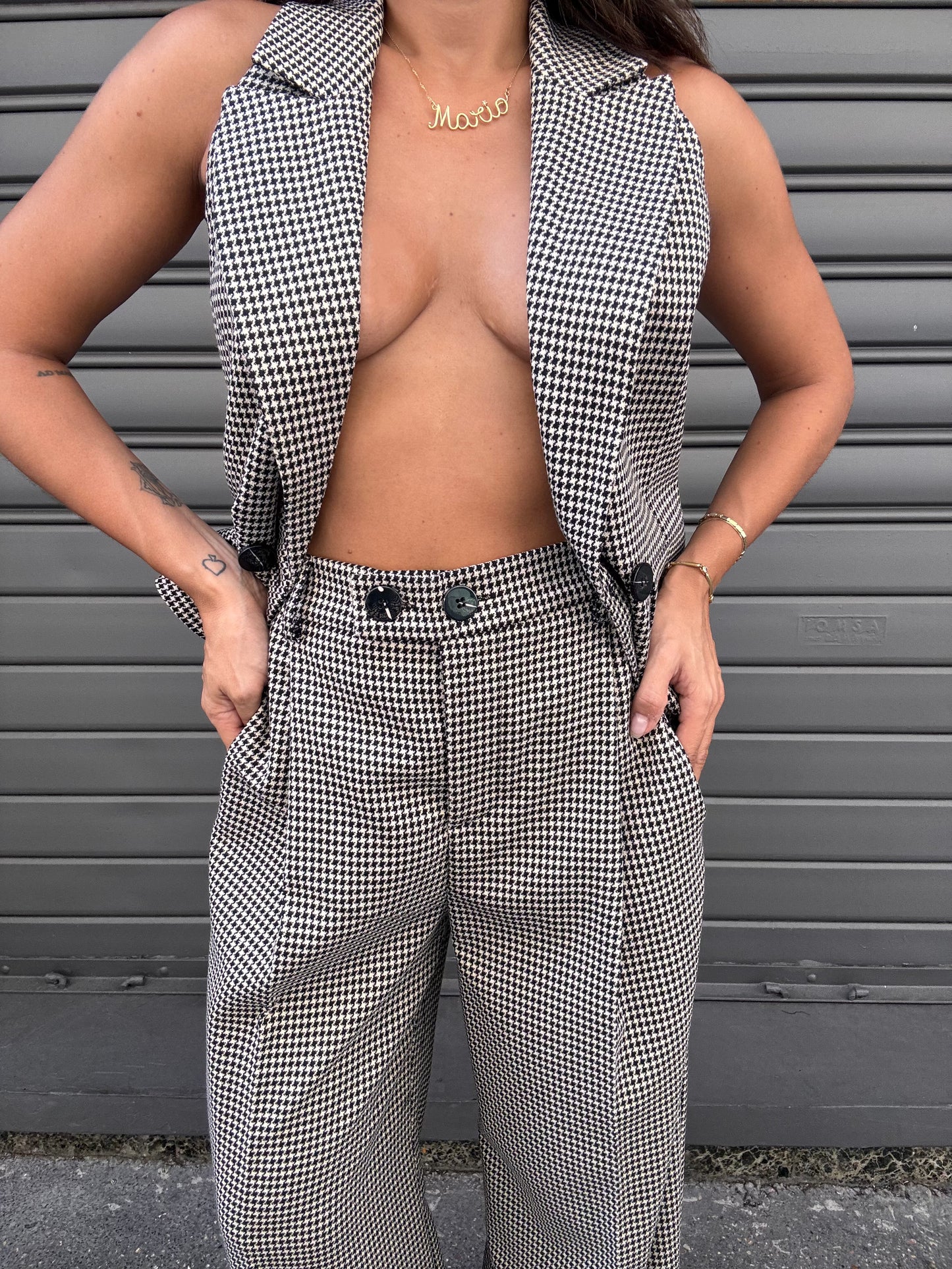 Pantalone a quadretti