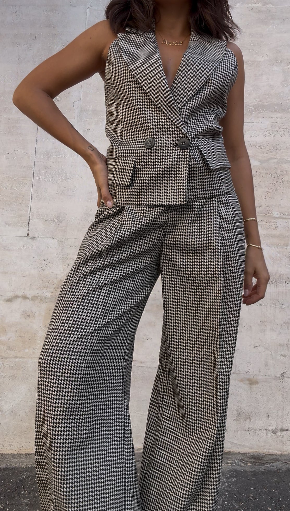 Pantalone a quadretti